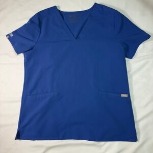 FIGS Technical Collection Women's Scrub‎ Top AVA Healthcare - Blue, XL